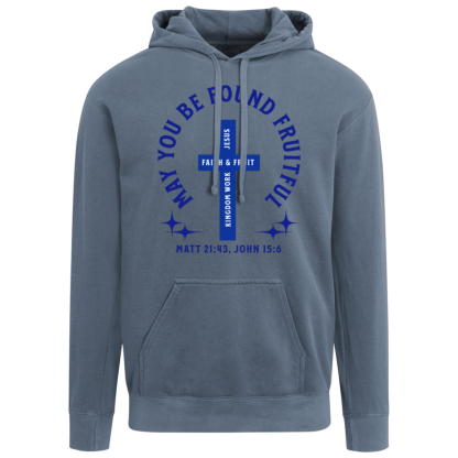"Fruitful" Blue Text Comfort Colors Hoodie