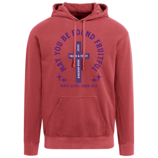 "Fruitful" Purple Text Comfort Colors Hoodie