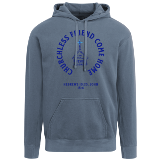 "Come Home" Blue Text Comfort Colors Hoodie