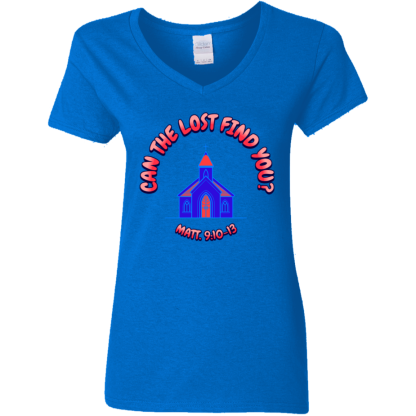"The Lost" Ladies’ 5.3 oz. V-Neck T-Shirt - Image 3