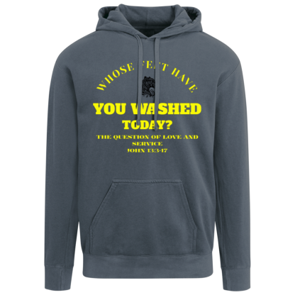 "Feet Washing" Comfort Colors Hoodie - Image 3