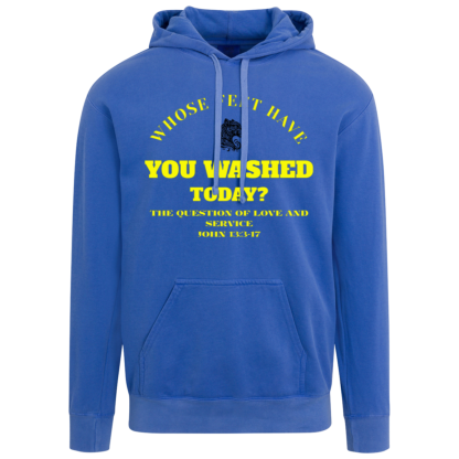 "Feet Washing" Comfort Colors Hoodie - Image 4