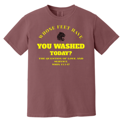 "Feet Washing" Comfort Colors 6.1 oz T-Shirt - Image 2
