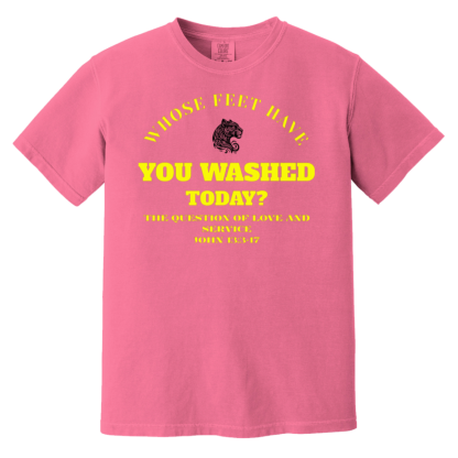 "Feet Washing" Comfort Colors 6.1 oz T-Shirt - Image 3