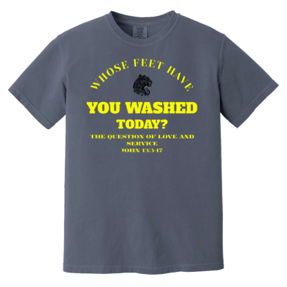 "Feet Washing" Comfort Colors 6.1 oz T-Shirt - Image 5