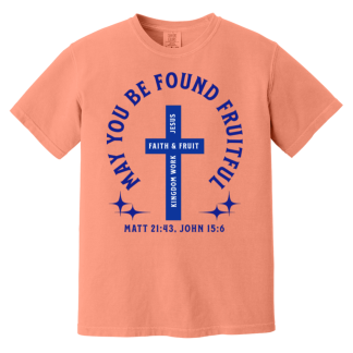 "Fruitful" Blue Text Comfort Colors 6.1 oz T-Shirt