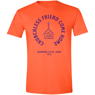 "Come Home" Purple Text Gildan 4.5 oz. Modern Tee
