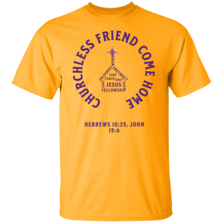 "Come Home" Purple Text Gildan 5.3 oz. T-Shirt