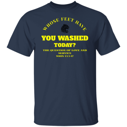 "Feet Washing" Gildan 5.3 oz. T-Shirt - Image 2