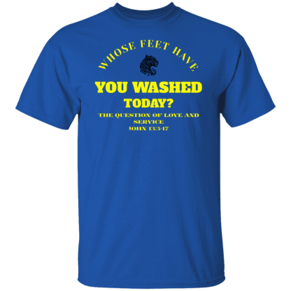"Feet Washing" Gildan 5.3 oz. T-Shirt - Image 4
