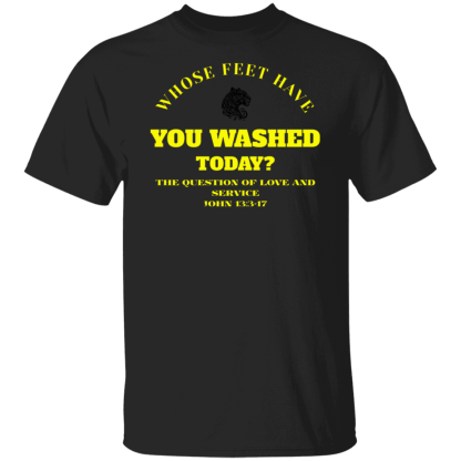 "Feet Washing" Gildan 5.3 oz. T-Shirt - Image 5