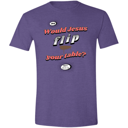 "WJFYT" Red Text Gildan 4.5 oz. Modern Tee - Image 2