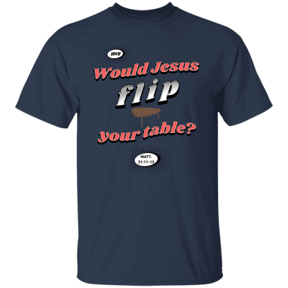 "WJFYT" Red Text Gildan 5.3 oz. T-Shirt - Image 2