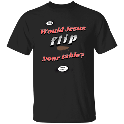 "WJFYT" Red Text Gildan 5.3 oz. T-Shirt - Image 6
