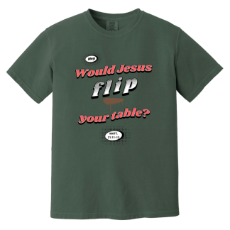"WJFYT" Red Text Comfort Colors 6.1 oz T-Shirt