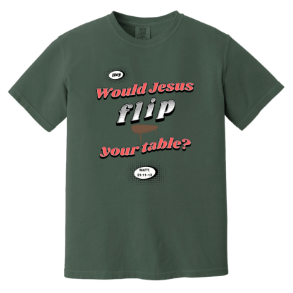 "WJFYT" Red Text Comfort Colors 6.1 oz T-Shirt