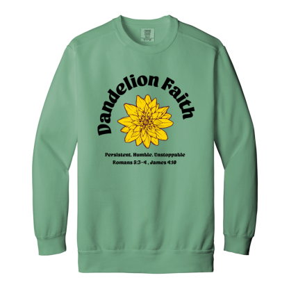 "Faith Unstoppable" Comfort Colors Sweatshirt - Image 3