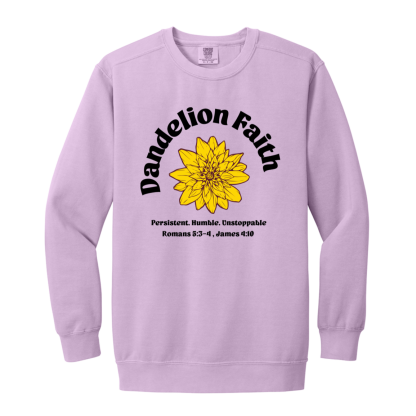 "Faith Unstoppable" Comfort Colors Sweatshirt - Image 4