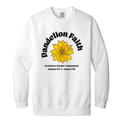 "Faith Unstoppable" Comfort Colors Sweatshirt - Image 6