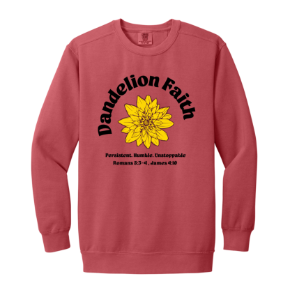"Faith Unstoppable" Comfort Colors Sweatshirt - Image 2