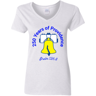 "250 Providence" Ladies’ 5.3 oz. V-Neck T-Shirt
