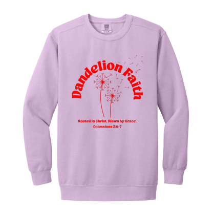 "Blown by Grace" Comfort Colors Sweatshirt - Image 2