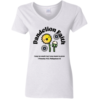 "Made to Grow" Ladies’ 5.3 oz. V-Neck T-Shirt