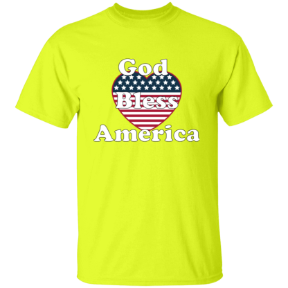 "God Bless America"  Gildan 5.3 oz. T-Shirt - Image 2