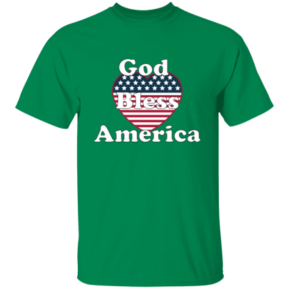 "God Bless America"  Gildan 5.3 oz. T-Shirt - Image 5