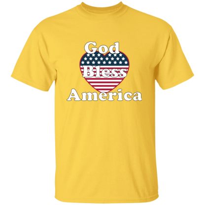 "God Bless America"  Gildan 5.3 oz. T-Shirt - Image 6