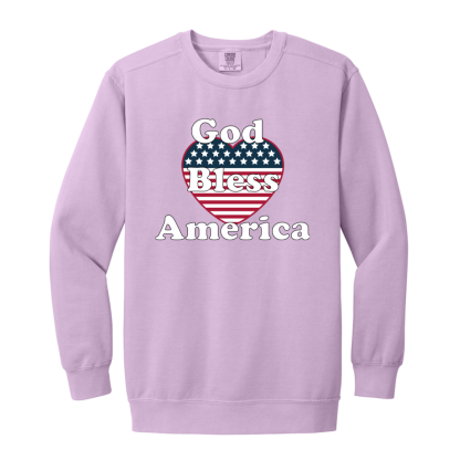 "God Bless America" Comfort Colors Sweatshirt - Image 5