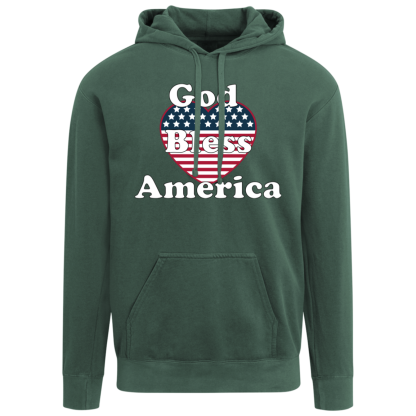 "God Bless America" Comfort Colors Hoodie - Image 2