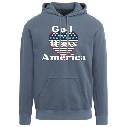 "God Bless America" Comfort Colors Hoodie
