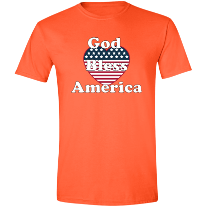 "God Bless America" Gildan 4.5 oz. Modern Tee - Image 2