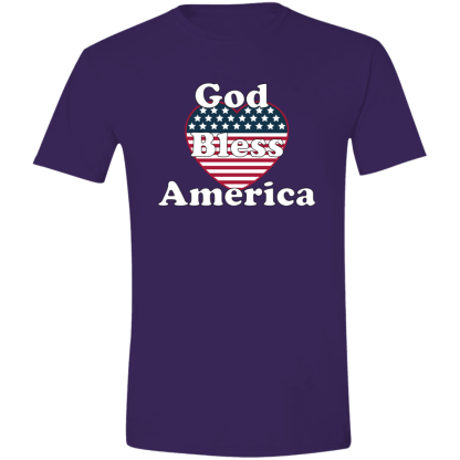 "God Bless America" Gildan 4.5 oz. Modern Tee - Image 3