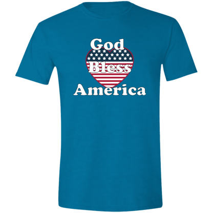 "God Bless America" Gildan 4.5 oz. Modern Tee - Image 4