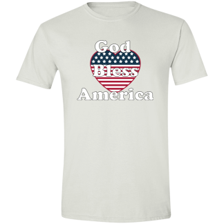 "God Bless America" Gildan 4.5 oz. Modern Tee