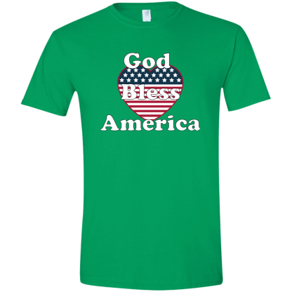 "God Bless America" Gildan 4.5 oz. Modern Tee - Image 5