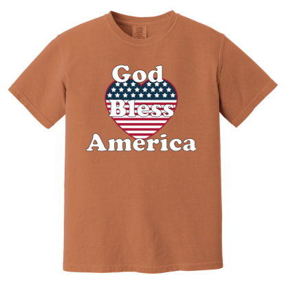 "God Bless America" Comfort Colors 6.1 oz T-Shirt - 6 shirt colors - Image 4