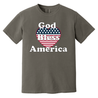 "God Bless America" Comfort Colors 6.1 oz T-Shirt