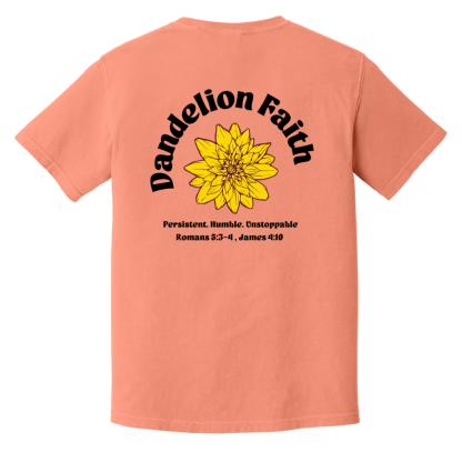 “Faith Unstoppable” – Front/Back – Comfort Colors 6.1 oz T-Shirt - Image 4