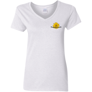 “Faith Unstoppable”– Front/Back – Ladies’ 5.3 oz. V-Neck T-Shirt