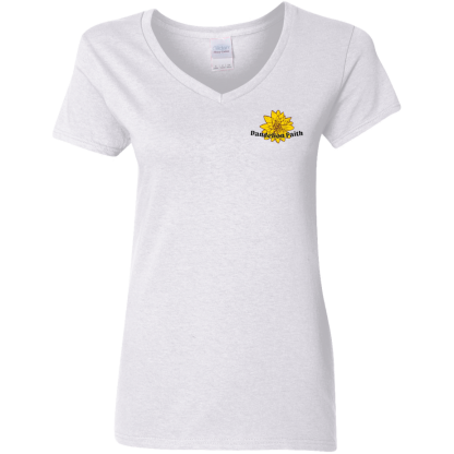 “Faith Unstoppable”– Front/Back – Ladies’ 5.3 oz. V-Neck T-Shirt