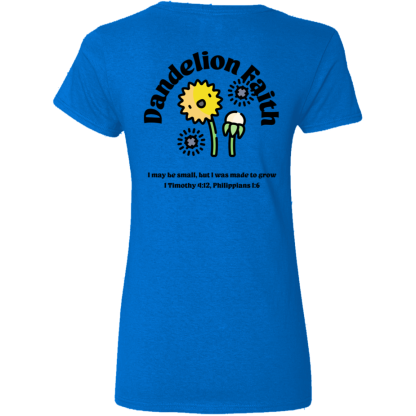 “Made to Grow”– Front/Back – Ladies’ 5.3 oz. V-Neck T-Shirt - Image 6
