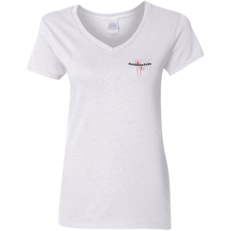 "Blown by Grace”– Front/Back – Ladies’ 5.3 oz. V-Neck T-Shirt