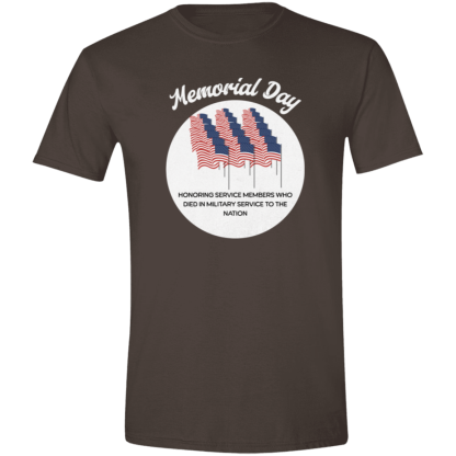 "Memorial Day" Gildan 4.5 oz. Modern Tee - Image 2