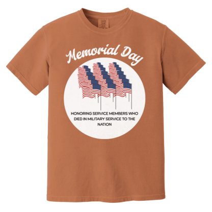 "Memorial Day" Comfort Colors 6.1 oz T-Shirt - Image 3