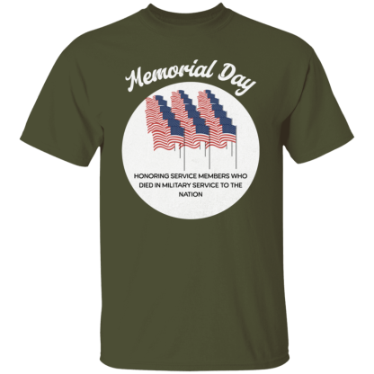 "Memorial Day" Gildan 5.3 oz. T-Shirt - Image 4