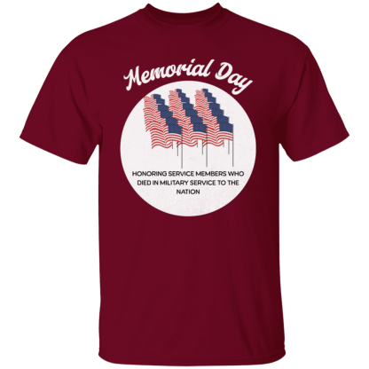 "Memorial Day" Gildan 5.3 oz. T-Shirt - Image 5