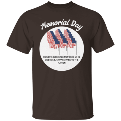 "Memorial Day" Gildan 5.3 oz. T-Shirt - Image 2